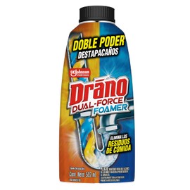 Drano Destapacaños, Espuma, Olor Neutro, Dual Force Foamer, 500 ml
