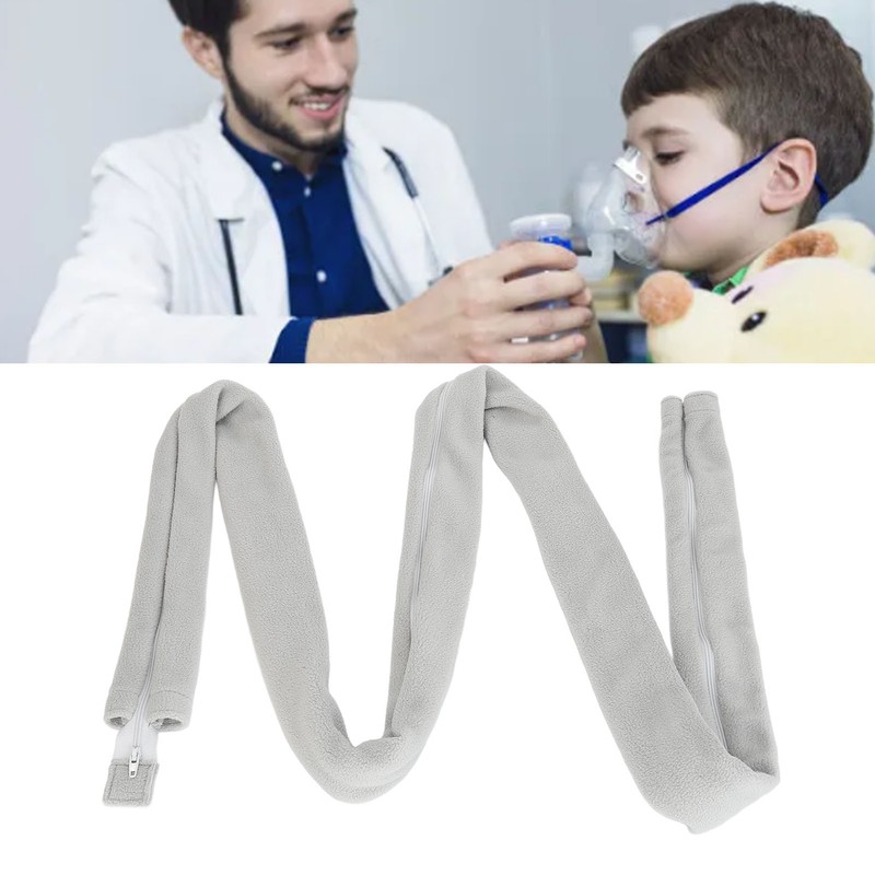 Breathing Machine Hose Cover Prevent Condensation Zipper Closure Breathing Device