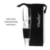 Vinalito Mini Travel Wine Aerator and Decanter with Velvet Travel