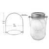 Decorman 12 Pack Stainless Steel Wire Handles (Handle-Ease) Mason Jar