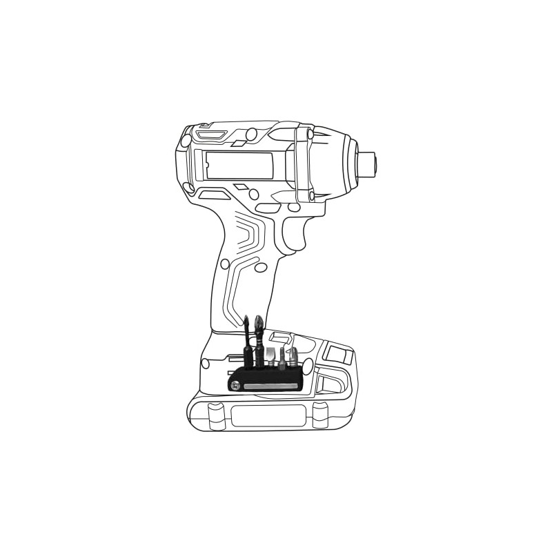 StealthMounts Kobalt 24v Magnetic Bit Holder | Drill Bit Organizer