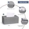 ArcaGuru Tissue Box Cover, Leather Tissue Box Holder, Stylish Tissue