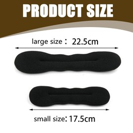 Hair Hairstyles Set, Bun Maker, Bun Cushion, 4 Pieces Hair Bun Maker, Upgraded Hair Holder, Sponge Clips, Hair Styling Doughnut Bun Bun Hair Twist Curler Donut Tools, with 4 Elastic Hair Bands