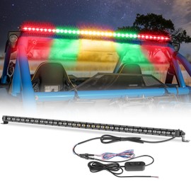 OFFROADTOWN 37Inch LED Chase Light Bar UTV Rear Chasing Lights Slim Off Road Chase Emergency Strobe Light w/Turn Signal Brake Reverse Rear Lights for RZR Polaris 4x4 Can-Am Trucks Pickup - RGYGR