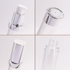 AJLTPA 6Pcs 1oz 30ml Clear Airless Pump Bottles with Funnel,