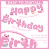 Axolotl Birthday Party Decorations Banner - 12 Pcs Pink Decoration