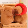 LVQING Cute Capybara Stuffed Animal with Wearable Toast Headset, Gifts