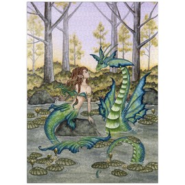 MyPuzzle Lazy Afternoon Mermaid - Amy Brown - Premium 1000 Piece Jigsaw Puzzle for Adults