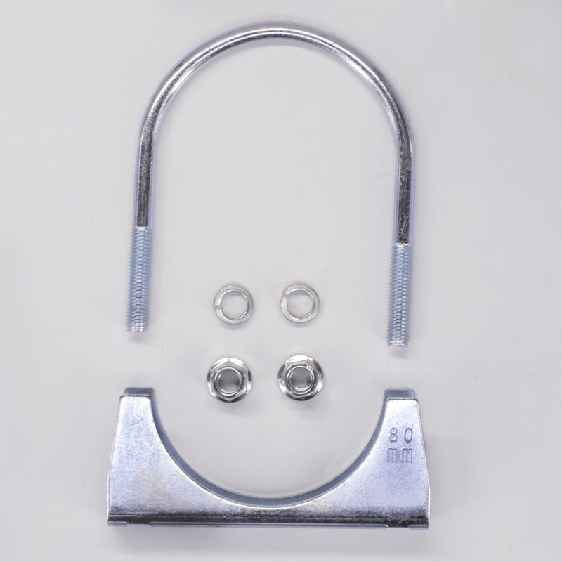 2 Piece Car Clamp M8 Pipe Clamp Ø52-80 mm Special