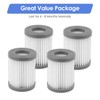 (4 Pack) M320 Replacement HEPA Filters Compatible with Lefant M320/