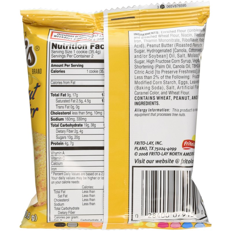 Grandmas Homestyle Peanut Butter Cookies 2.5 ounces Case of 33