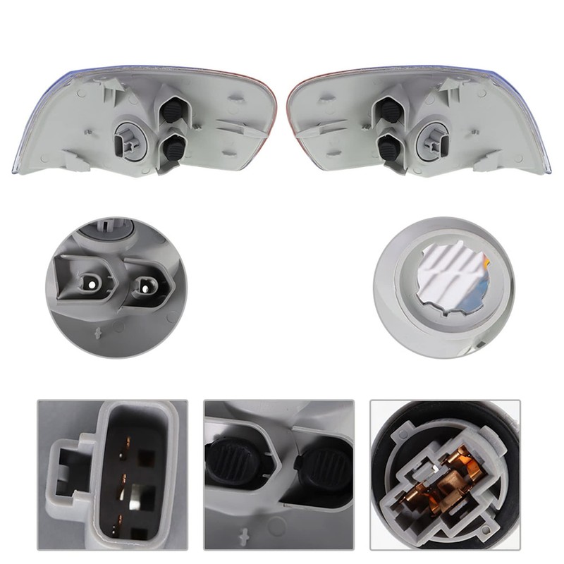 GXYWADY Headlight Assembly Replacement for 1998-2000 Corolla with Corner Parking