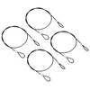 PATIKIL 4pcs 0.5M Safety Cable Lock Stainless Steel Security Wire