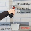 Outdoor Stainless Steel Beer Bottle Opener Wall Mounted with Cap