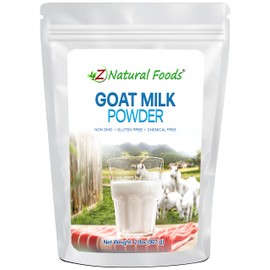 Z Natural Foods Goat Milk Powder - Pure Netherlands Full Cream Milk, Powdered Goat Milk, Highly Nutritious, Easy Digestion - Whole Goats Milk for Adults for Smoothies, Cooking, Baking, 2 lbs