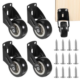 4PCS 2" Gate Wheels, Anti-Friction Gate Casters, Vertical Mount Door Bottom Gates Support Wheel for Garden, Gates, Fence, Table, Sofa, Furniture