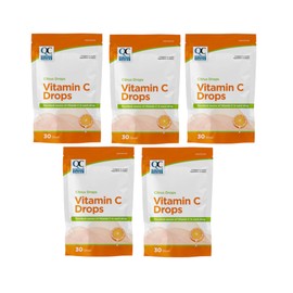 Quality Choice Citrus Drops Vitamin C – Immune System Support, 30 Count - 5 Pack