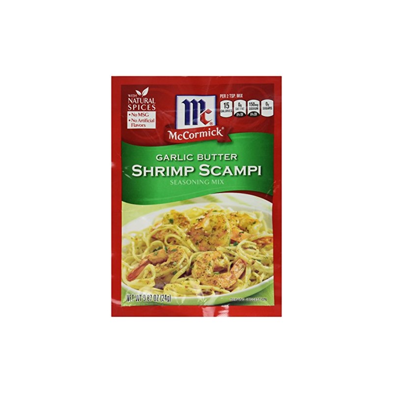McCormick Garlic Butter Shrimp Scampi Seasoning Mix, 0.87 OZ (Pack