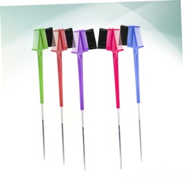 Healeved 15pcs Portable Brow Combs and Hair Dye Brushes Dual-use Eyebrow Tools Steel for Precise Makeup Application Salon Home Random Colors