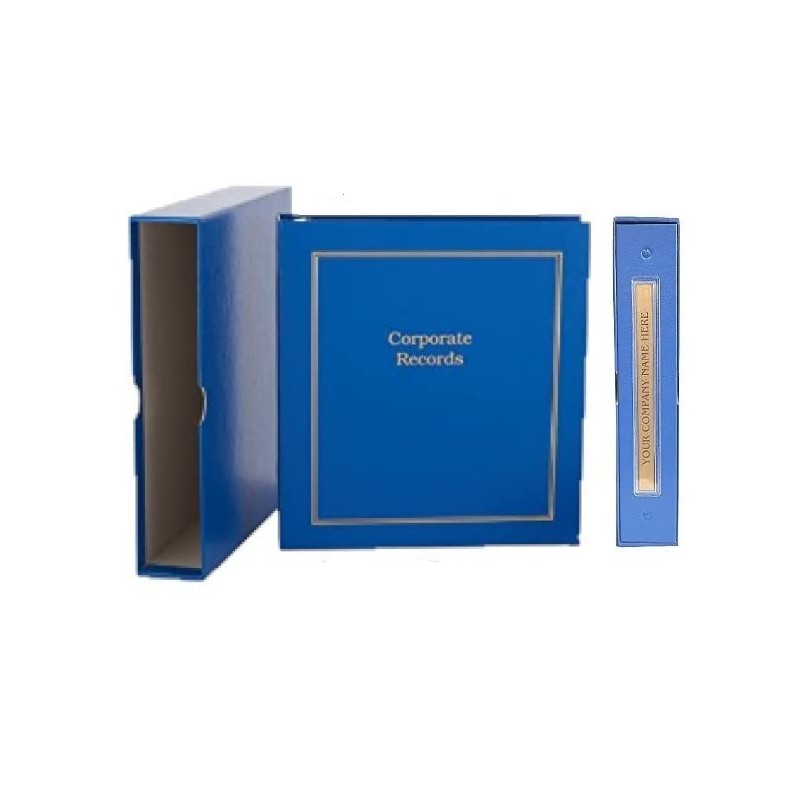 LLC Kit (Blue) - Binder, Slipcase, Operating Agreement, Membership Certificates,