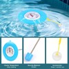 SPOROLWE Floating Pool Thermometer Easy Read – Battery-Free, Color-Coded Ideal
