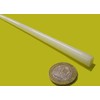 Natural Nylon Extruded Round Rod .375" (3/8") x 5 Ft