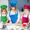 6 Pieces Kids Apron and Cheft Hat Set, Adjustable Child