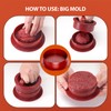 Pisol Hamburger Press, 4-in-1 Burger Press Patty Maker Slider, Stuffed