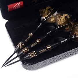 CUESOUL Black Scorpion Deluxe Steel Tip Dart Set, 20g F2002-L