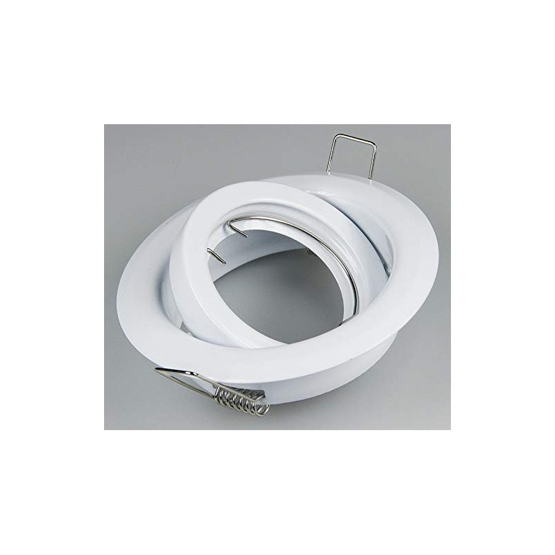 Decken-Einbaustrahler ''SR90'' weiß, schwenkbar, Ø98mm, für 50mm Lampen