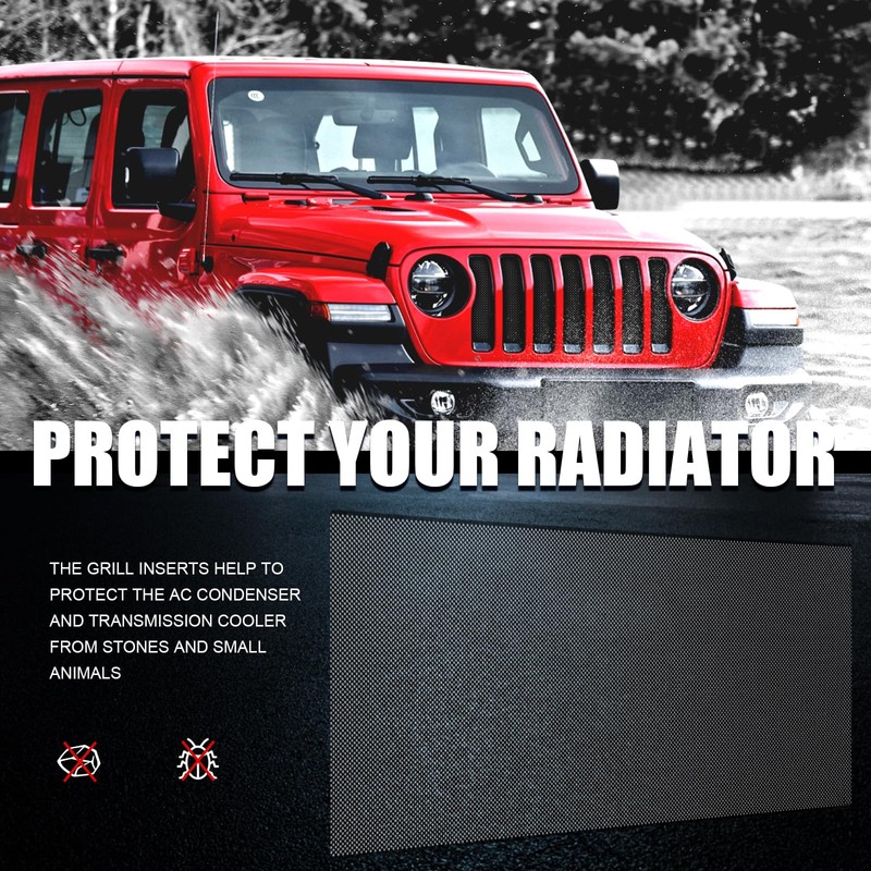 moveland Grill Insert for Jeep JL - Aluminum Alloy Mesh