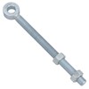 Swing Gate Long Eye Bolts Hinge + Nuts Adjustable Zinc