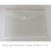 12pcs File Envelopes Clear White Document Poly Envelope Folders Plastic