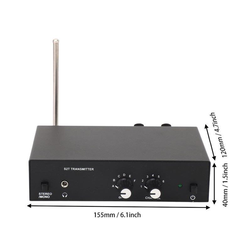 For ANLEON S2 UHF Stereo Wireless Monitor System in Ear