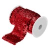 MECCANIXITY 5.5 Yards 3 Inch Elastic Sequins Trim 3 Row