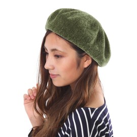 TRAX SHOP TGY-0086 Beret Hat with 16 Colors Available, For Winter, Spring, Summer, Autumn, Women's, Kids, green