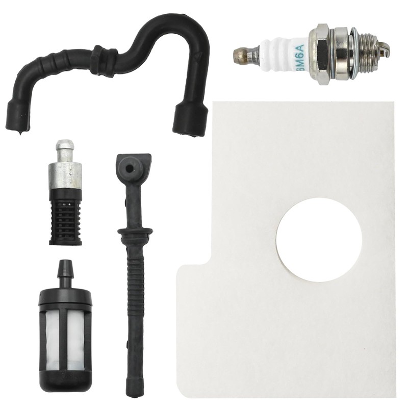 Hoypeyfiy Chain Saw Spark Plug Oil Tube Filters Kit, Replacement