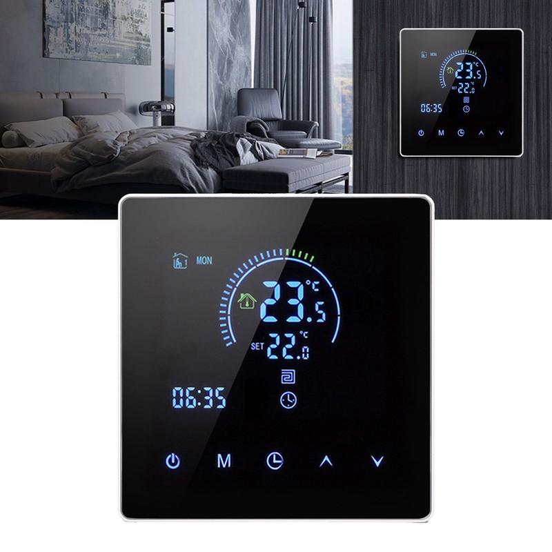 16A Digital Thermostat with LCD Display Programmable Thermostat Electric Heating