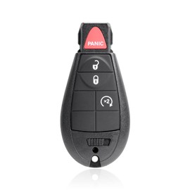 Boxonly Replacement Keyless Entry Remote Control Key Fob Shell 4 Button for 2008-2015 Dodge Ram 1500 2500 3500 Key Fob Cover Case