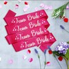 LXYXUUN 7 Pack Bachelorette Sashes Hot Pink, 1 White Bride