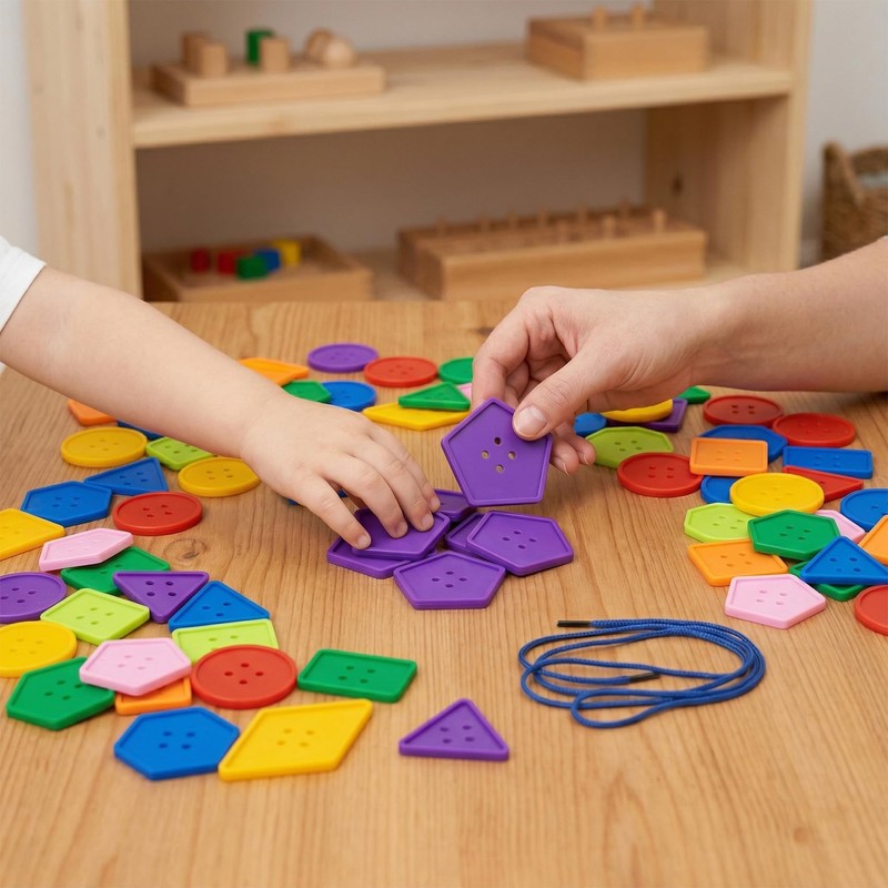 PAGOW 23pcs Large Buttons for Crafts, Colorful Buttons with Threading