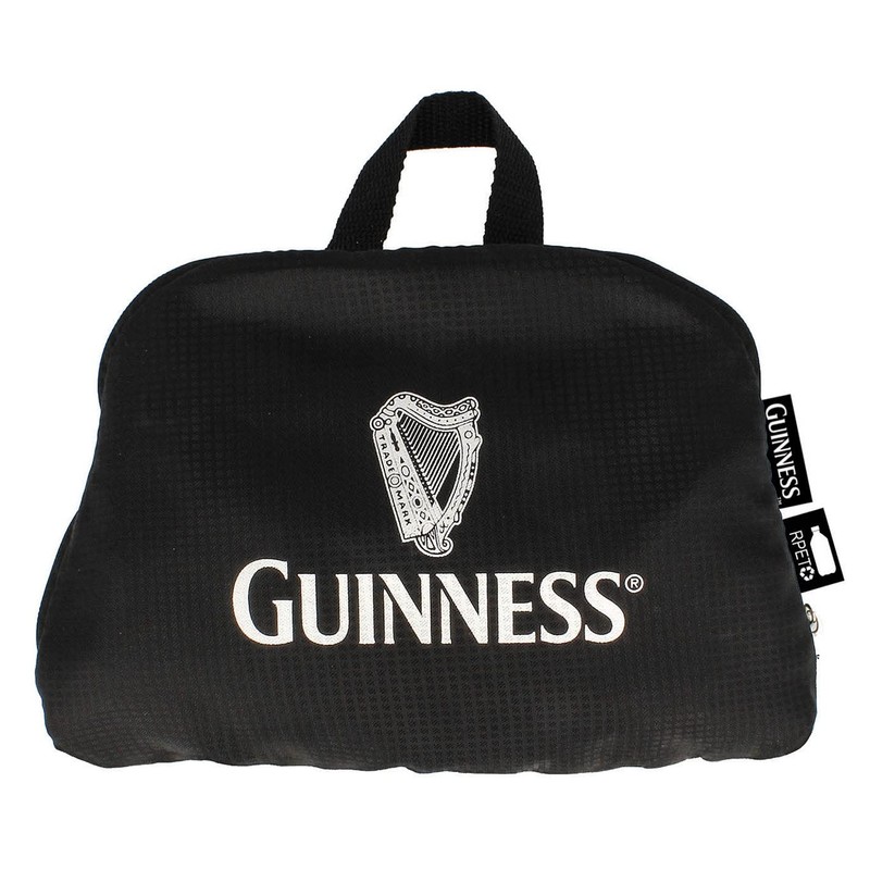 Guinness Foldable Backpack - St Jamses Gate Design, Black, One