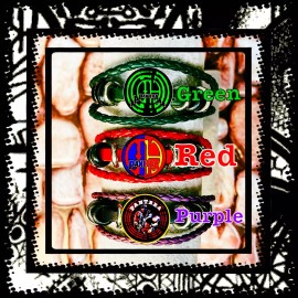 PANTERA  COWBOYS FROM HELL  THREE COLOR LEATHER BRACELETS