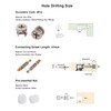 LOOTICH Fixing Screw Eccentric Cam Ø11.8mm and Bolts Fitting Dowels