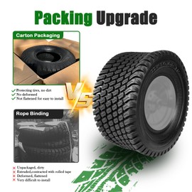 TRIPOWER 22x10-10 Lawn Mower Tires - 22x10.00-10 Tires for Riding Mower and Lawn Garden Tractor, 4PR Tubeless, 1680lbs Capacity, Set of 2