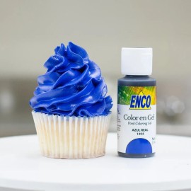 Colorante Gel Azul Real Enco 500g Merengue Fondan Repostería