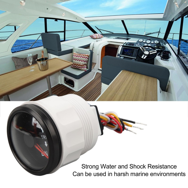 52MM Boat Trim Gauge Stainless Steel DC9 to 32V UP