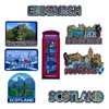 LILAJ Scottish Fridge Magnets 6-Pack - Edinburgh Castle, Telephone Box,