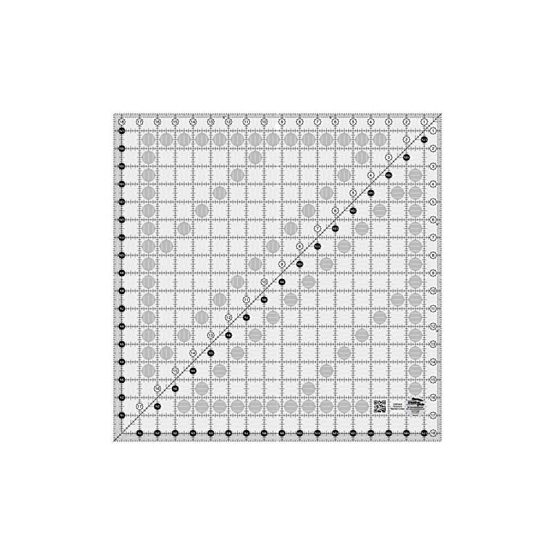 Creative Grids Quilt Ruler 18-1/2in x 18-1/2in Square – CGR1818