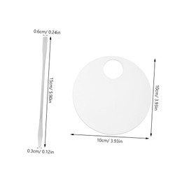 minkissy Professional Makeup Mixing Palette Set 2 Pack Blending Spatulas for Foundation Nail Art